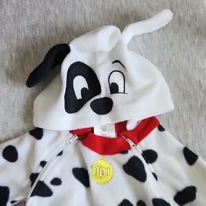 Dalmatian Hooded Baby Onesie